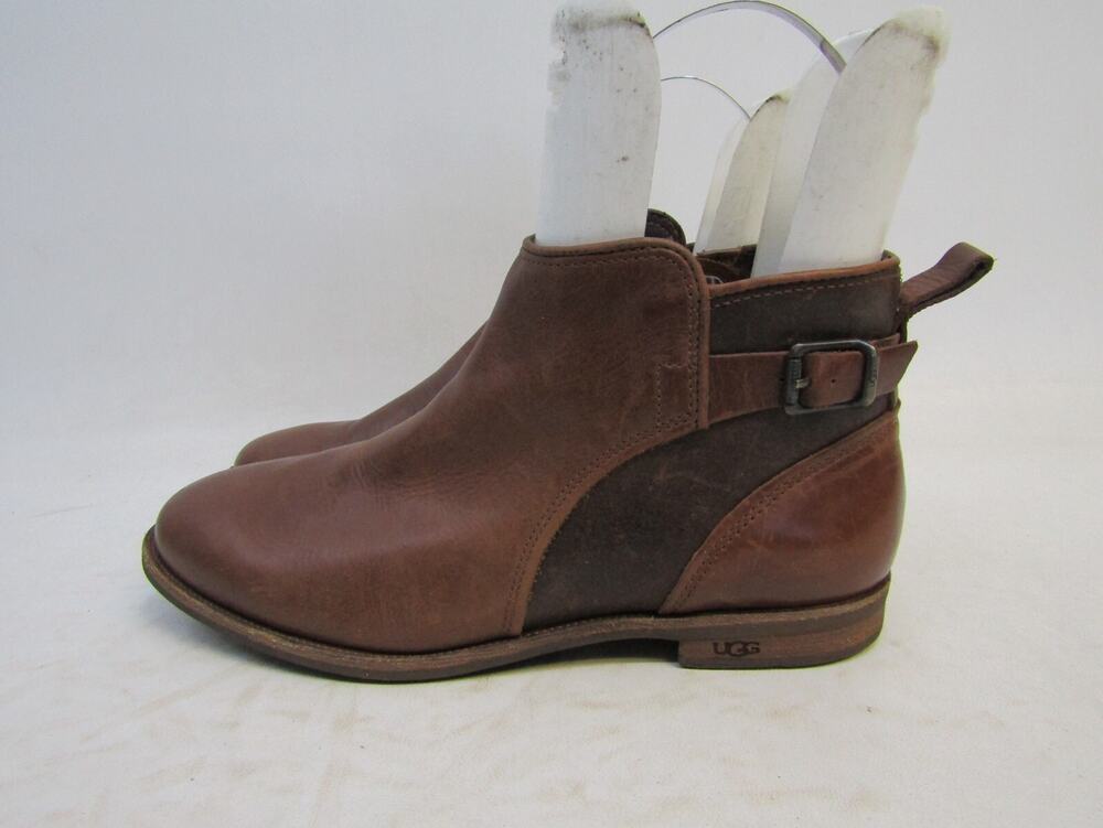 Ugg Australia Womens Size 6.5 1008677 Demi Chestnut Side Zip Ankle Boots Shoes